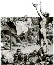 Poro de um navio negreiro.