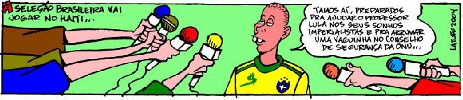 Tal como no tempo da ditadura, o governo Lula utiliza o jogo da bola como instrumento de marketing poltico.