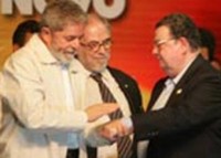 Com Delfim Netto, ministro da economia durante a ditadura militar.