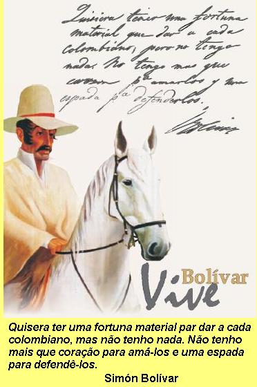 Mensagem de Bol�var.