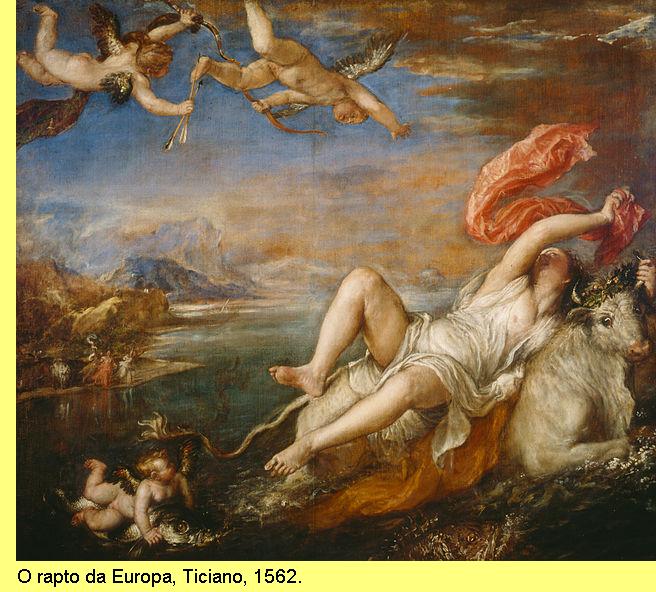 O rapto da Europa, Ticiano, 1562.