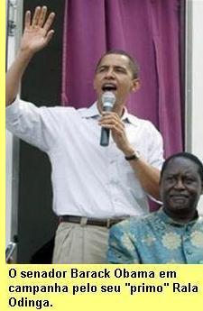 Obama em campanha por Raila Odinga.