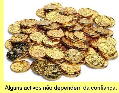 Moedas de ouro.