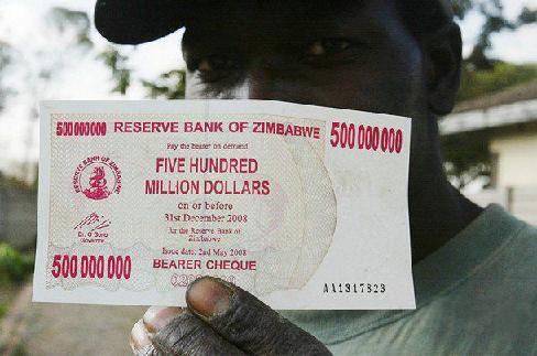 Rep�blica de Weimar, Zimbabwe e agora talvez os EUA .