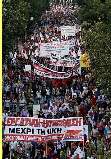 Manifestao em Atenas.