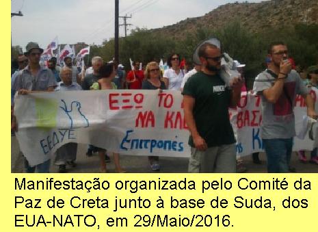 Manifesta��o contra a NATO em Creta.