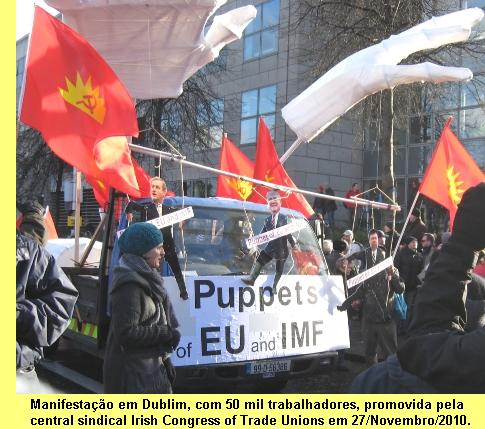 Manifesta��o em Dublim, 27/Novembro/2010.