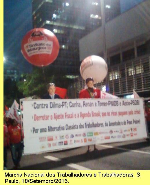 Marcha Nacional, em S. Paulo, 18/Set/15.