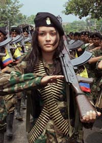 Combatentes das FARC.