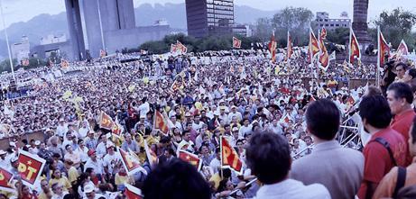 Manifesta��o do PT mexicano.