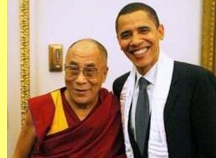 Obama com o 'santo'.