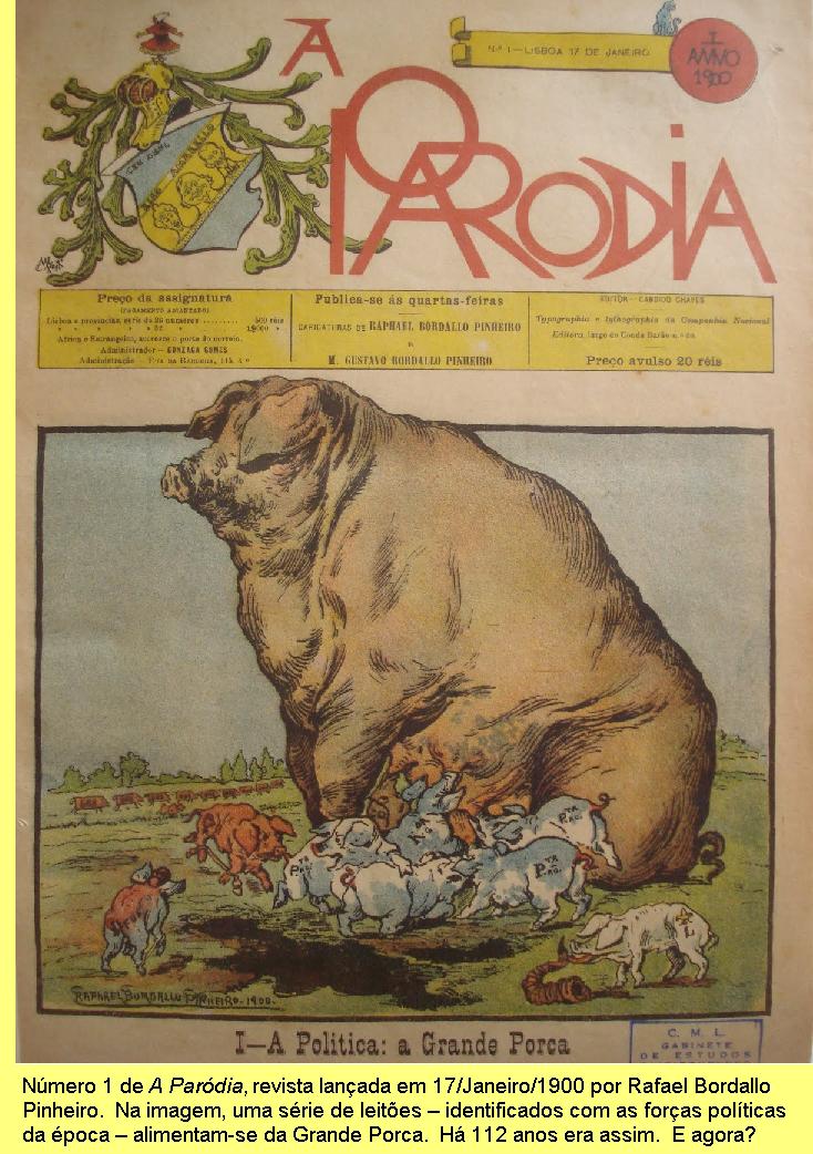 Cartoon de Rafael Bordallo Pinheiro.