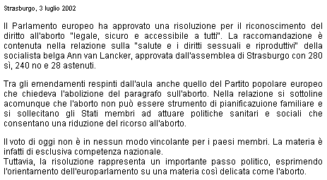 Resolu��o do Parlamento Europeu.