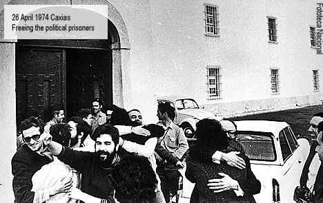 Libertação dos presos políticos de Caxias, 1974.