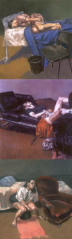 Quadros de Paula Rego, s�rie sobre o aborto, 1998.