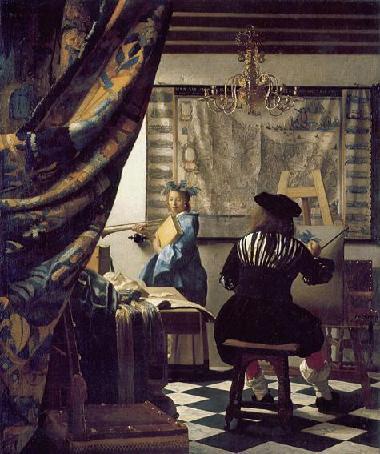 'A arte da pintura', Vermeer, 1662-68.