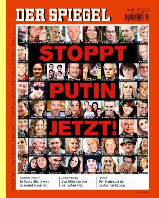 Capa da 'Der Spiegel', 28/Julho/14.