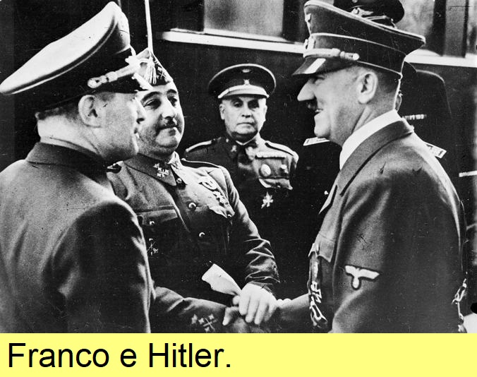 Franco e Hitler.