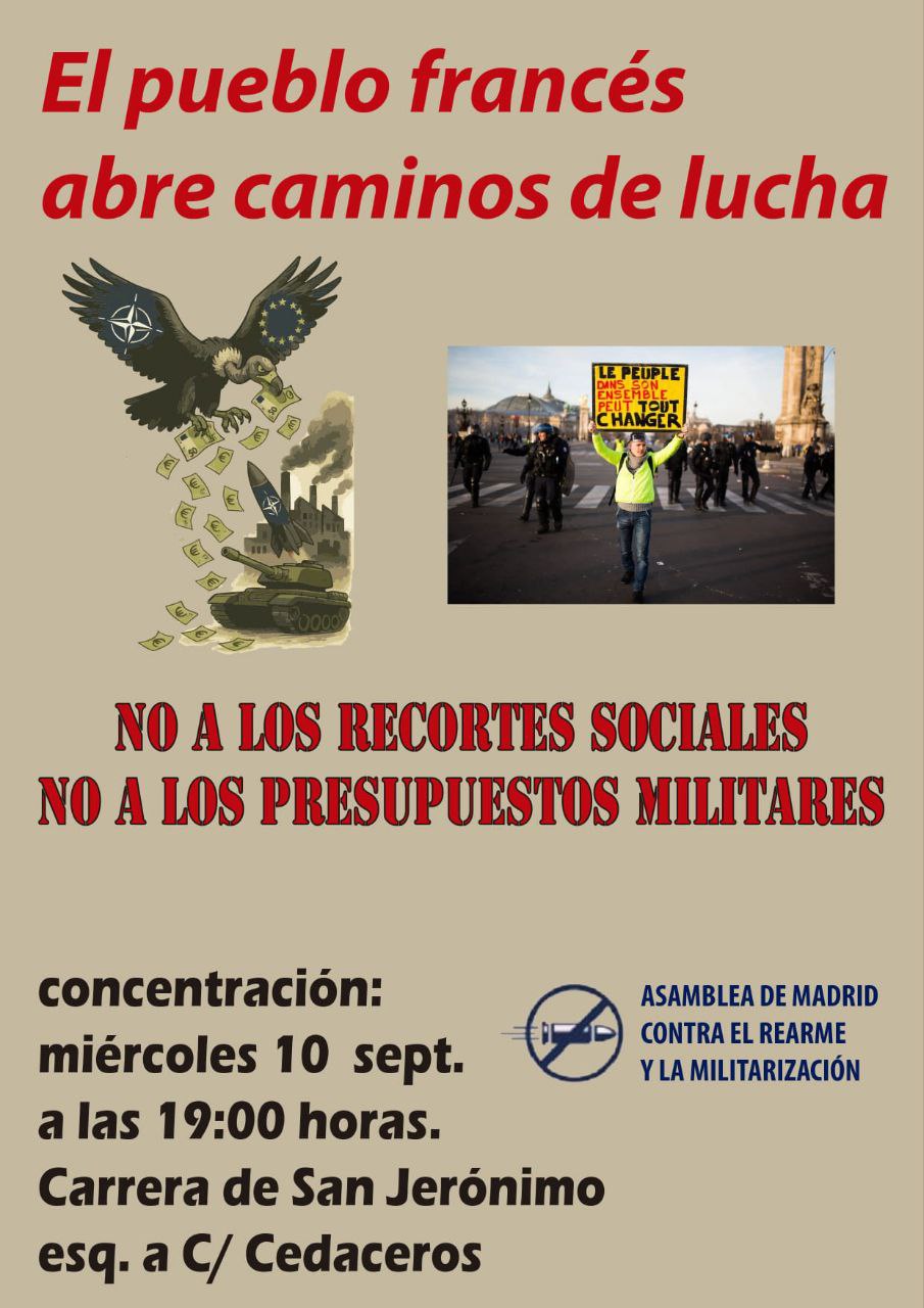 Manif em Madrid, 10/Set/25.