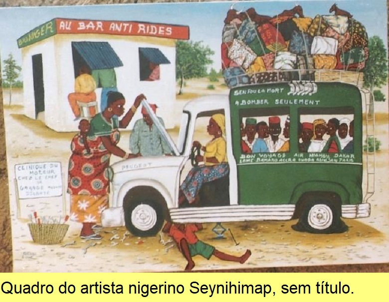Quadro de Seynihimap, artista nigerino.