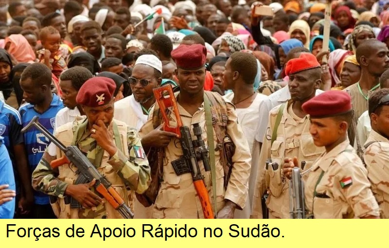 Forças de Apoio Rápido no Sudão.