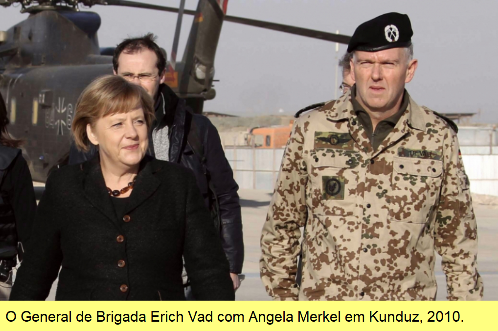 Gen. Erich Vad e Angela Merkel.