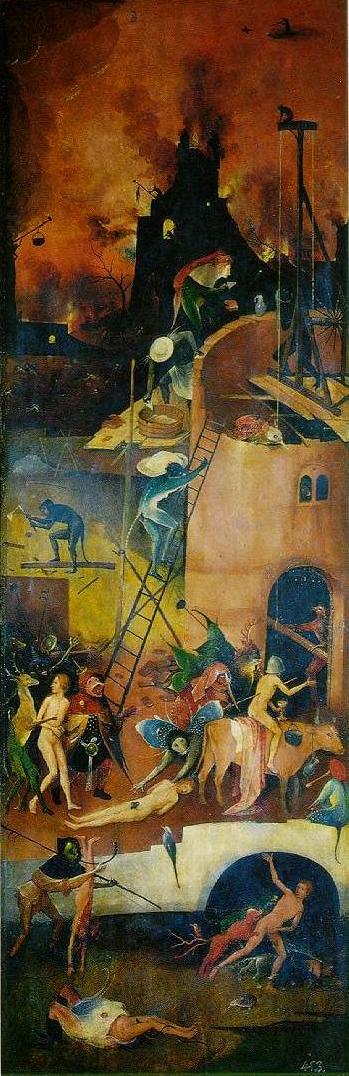 'Inferno', de Hieronymus Bosch, 1450-1516.