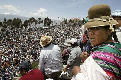 Manifesta��o em El Alto.