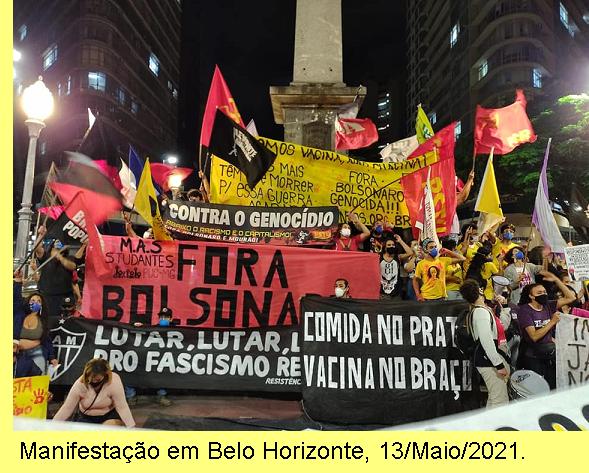 Manifestao em Belo Horizonte, Minas Gerais.