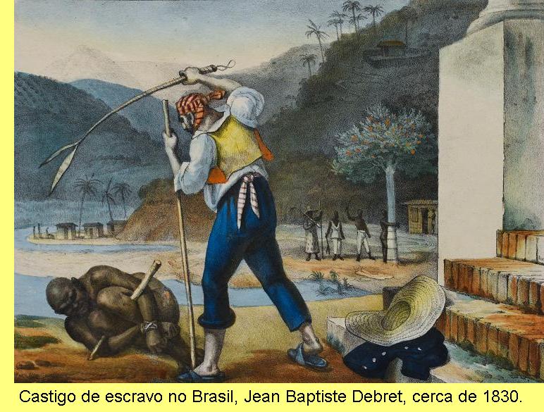 'Castigo de escravo no Brasil', Jean Baptiste Debret.