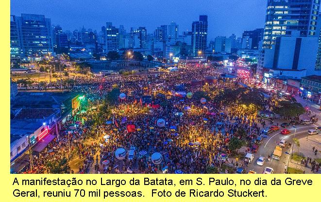 Manifesta��o no Largo da Batata, SP, 28/Abril/2017.