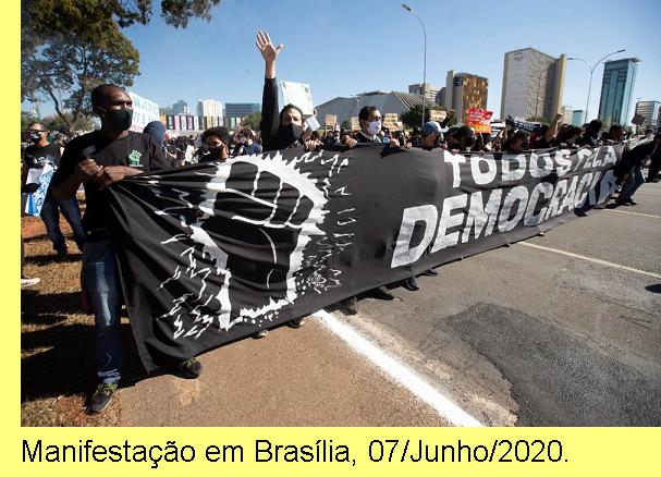 Manifesta��o em Bras�lia, 07/Junho/20.