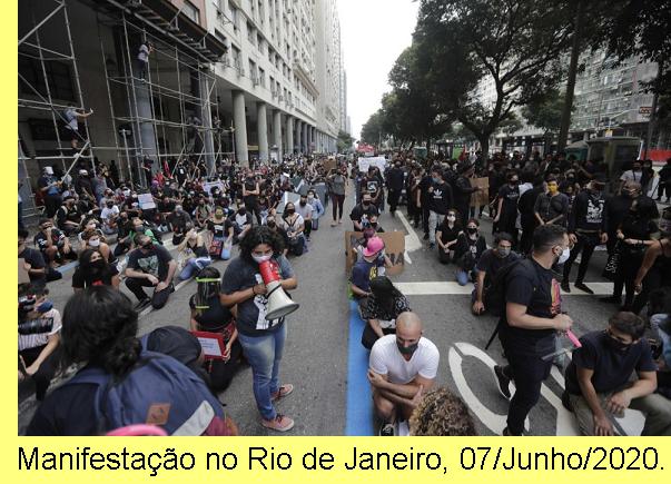 Manifesta��o no Rio de Janeiro, 07/Junho/20.