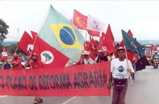 Manifesta��o do MST.