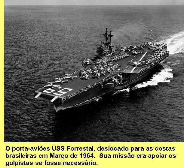 Porta-avi�es USS Forrestal.