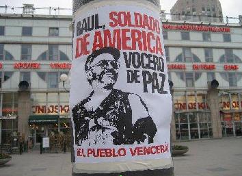 Cartaz afixado em Estocolmo, Su�cia.