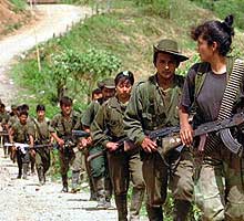Combatentes das FARC-EP.