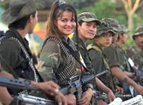 Combatentes das FARC.