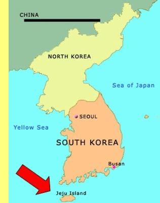 Mapa da Coreia.