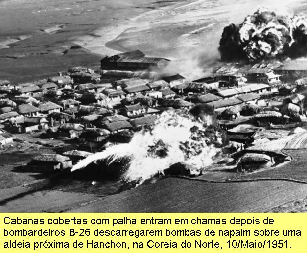 Bombardeamento com napalm.