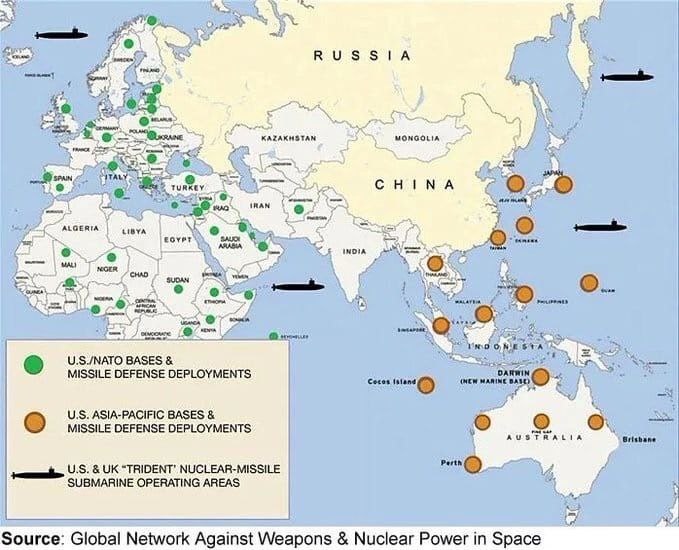 Bases dos EUA/NATO.