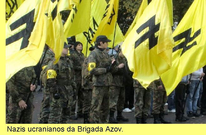 Brigada nazi na Ucrânia.