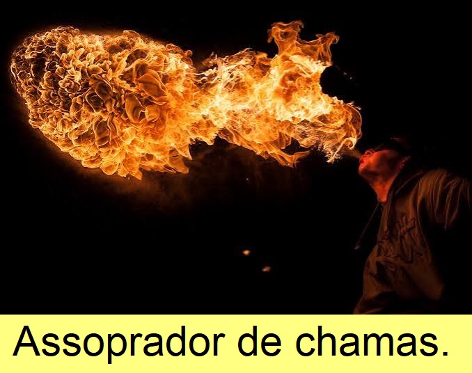 Assoprador de chamas.
