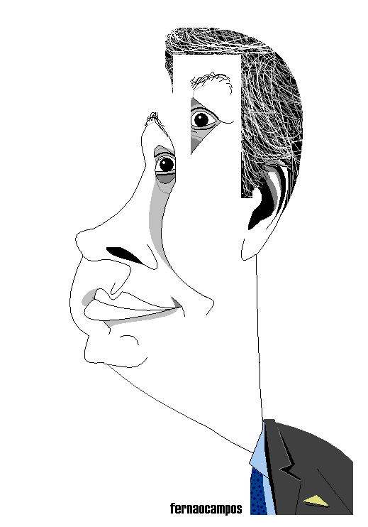 Mário Centeno, cartoon de Fernão Campos.