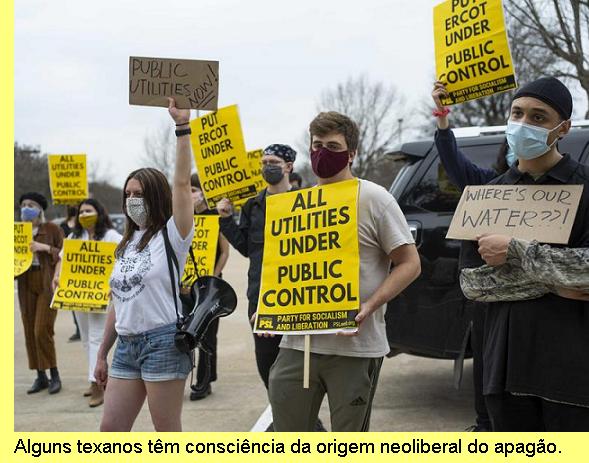 Protestos no Texas.