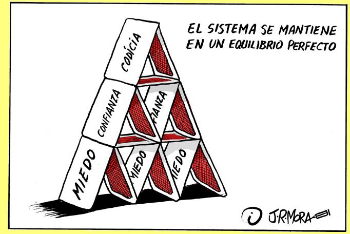 Cartoon de Juan Ramon Mora.