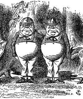 Personagens de 'Alice no pa�s das maravilhas'.
