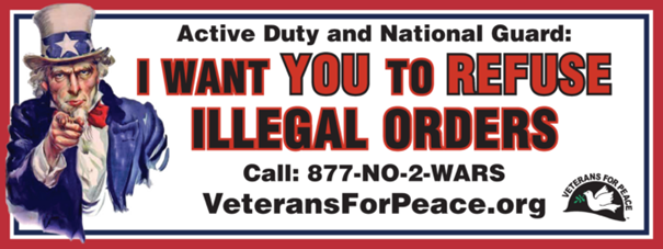 Recusar ordens ilegais, Veterans For Peace.