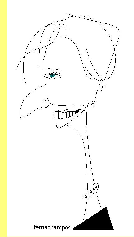 Lagarde, cartoon de Fern�o Campos.