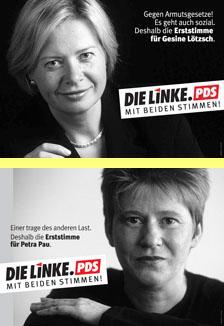 Gesine L&ouml;tzsch, Petra Pau.